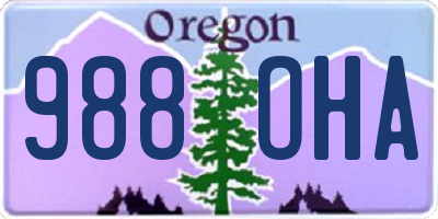 OR license plate 988OHA