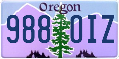 OR license plate 988OIZ