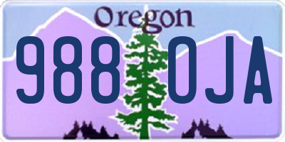 OR license plate 988OJA