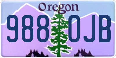 OR license plate 988OJB