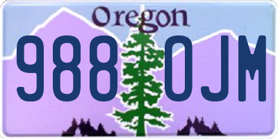 OR license plate 988OJM