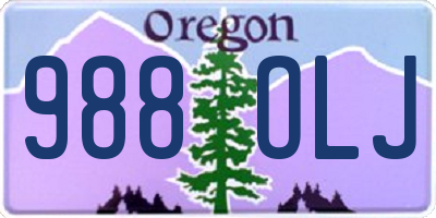 OR license plate 988OLJ