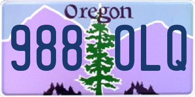 OR license plate 988OLQ