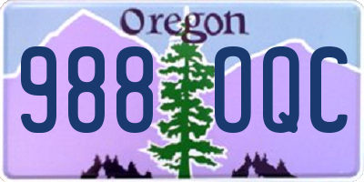 OR license plate 988OQC