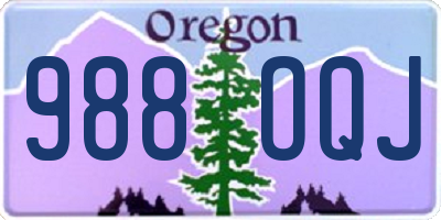 OR license plate 988OQJ