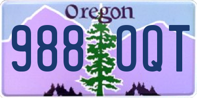 OR license plate 988OQT