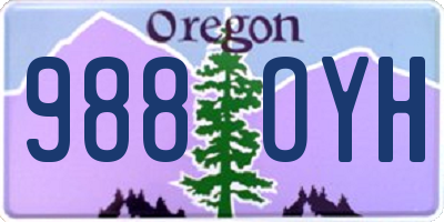 OR license plate 988OYH