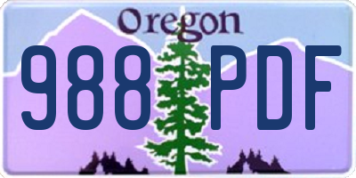 OR license plate 988PDF