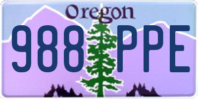 OR license plate 988PPE