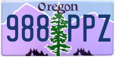 OR license plate 988PPZ
