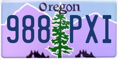 OR license plate 988PXI