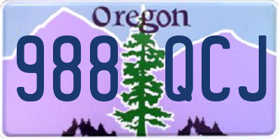 OR license plate 988QCJ