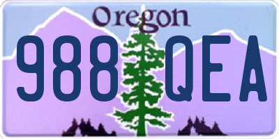 OR license plate 988QEA