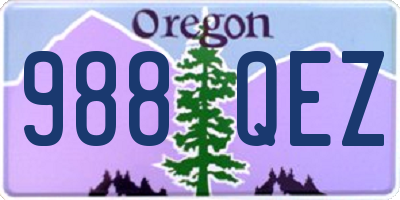 OR license plate 988QEZ