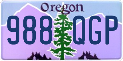 OR license plate 988QGP