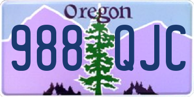 OR license plate 988QJC