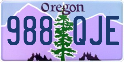 OR license plate 988QJE