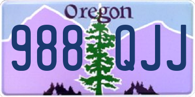 OR license plate 988QJJ