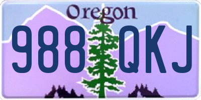 OR license plate 988QKJ