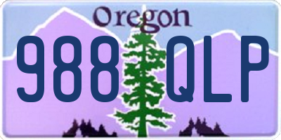 OR license plate 988QLP