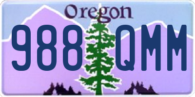OR license plate 988QMM