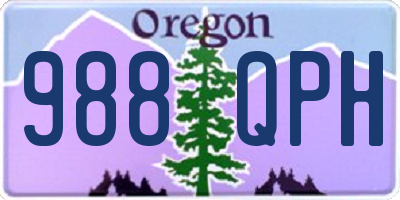 OR license plate 988QPH