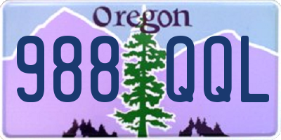 OR license plate 988QQL