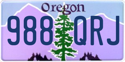 OR license plate 988QRJ