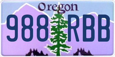 OR license plate 988RBB