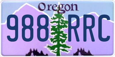 OR license plate 988RRC