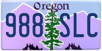 OR license plate 988SLC