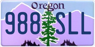 OR license plate 988SLL