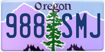 OR license plate 988SMJ