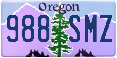 OR license plate 988SMZ