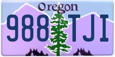 OR license plate 988TJI
