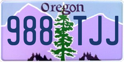 OR license plate 988TJJ