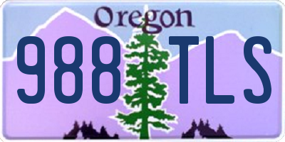 OR license plate 988TLS