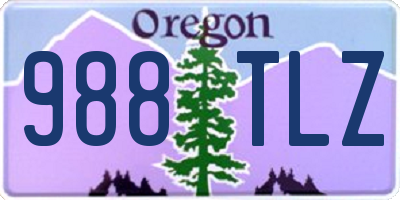 OR license plate 988TLZ