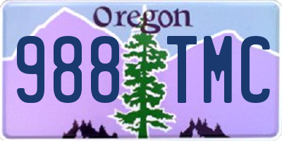 OR license plate 988TMC