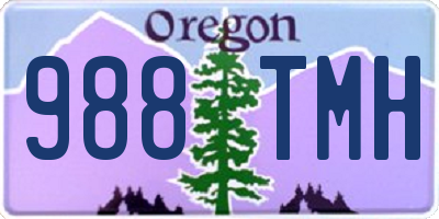 OR license plate 988TMH