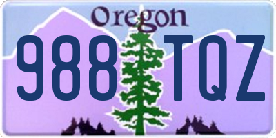 OR license plate 988TQZ