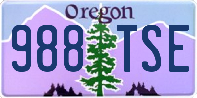 OR license plate 988TSE