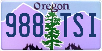 OR license plate 988TSI