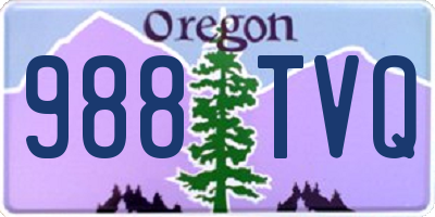 OR license plate 988TVQ