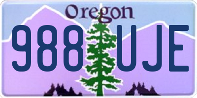OR license plate 988UJE