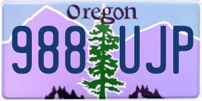 OR license plate 988UJP