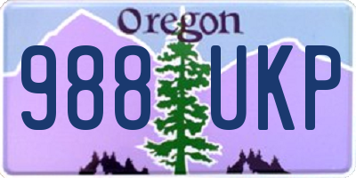 OR license plate 988UKP