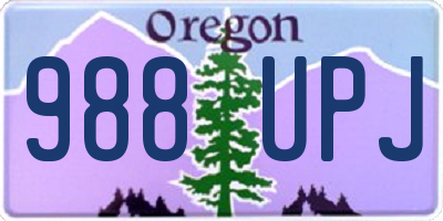 OR license plate 988UPJ