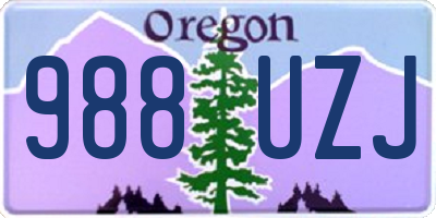 OR license plate 988UZJ
