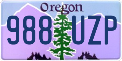 OR license plate 988UZP